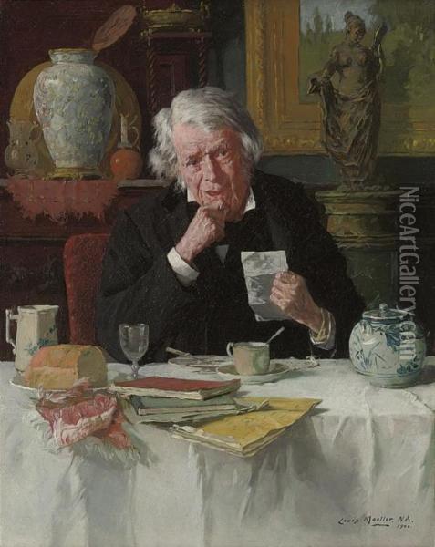 The Letter Oil Painting - Louis Charles Moeller