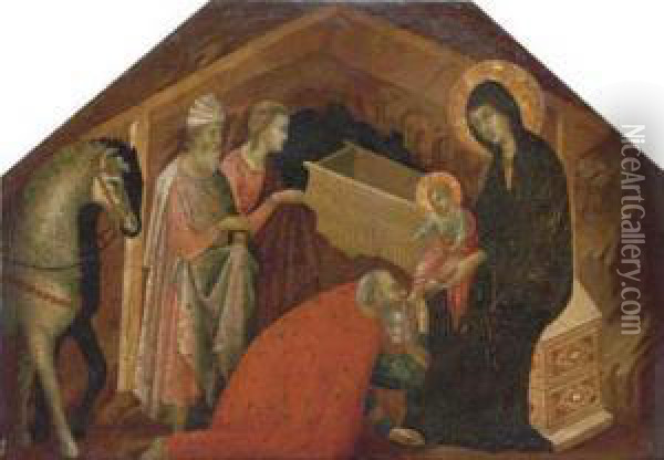 The Adoration Of The Magi Oil Painting - The Seminary Madonna Master