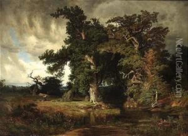 Before The Storm Oil Painting - August Wilhelm Leu