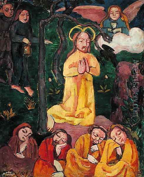 Yellow Christ, 1889 Oil Painting - Emile Bernard