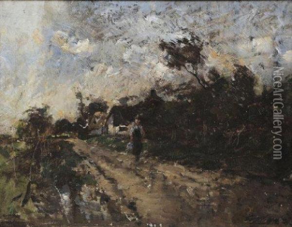 Paysage Oil Painting - Gustave Gagliardini