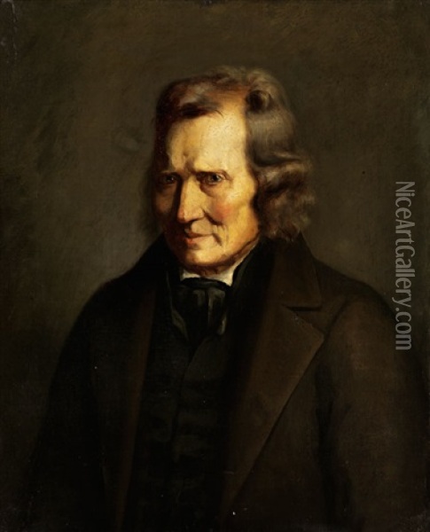 Bildnis Eines Mannes In Schwarzem Gehrock Oil Painting - Jean-Francois Millet