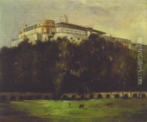 Castillo De Chapultepec Oil Painting - Luis Coto