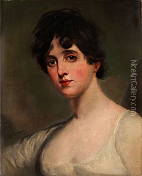 Kvinnoportratt Oil Painting - John Lavery