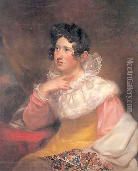 Portrait of Lucretia Pickering Walker Morse 1822 Oil Painting - Samuel Finley Breese Morse