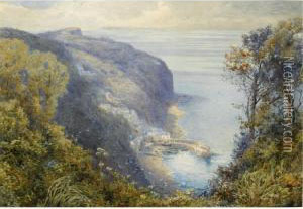 Clovelly, North Devon Oil Painting - Charles Robertson