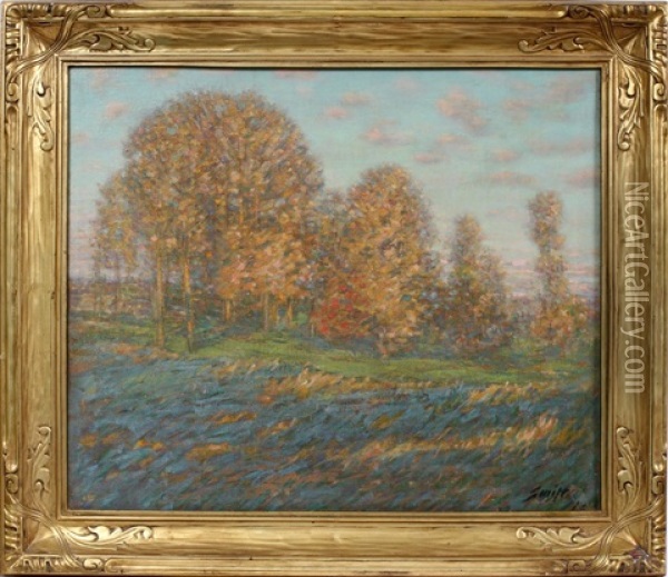 Fall Landscape Oil Painting - Herbert Ivan Swift