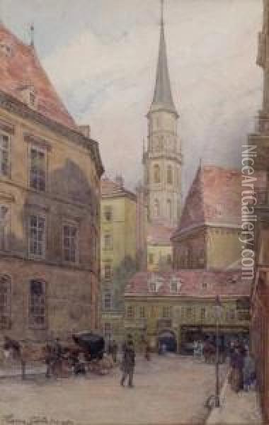 Wien - Michaelskirche Oil Painting - Hans Gotzinger