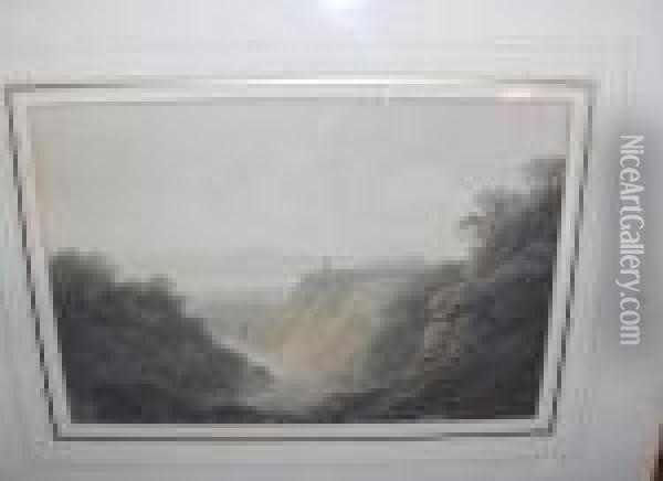 View Of The Avon Gorge Oil Painting - William Payne