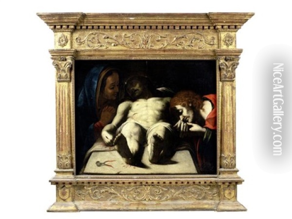 The Pieta Oil Painting - Orazio Borgianni