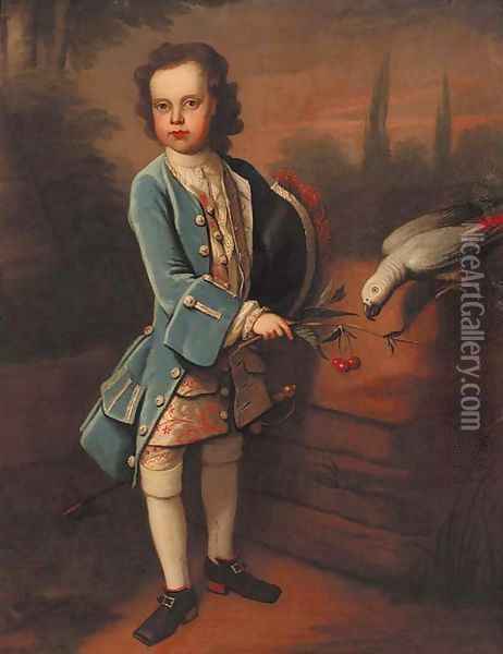 Portrait of a boy Oil Painting - Charles D'Agar