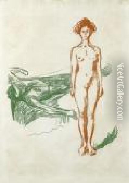 The Death Of Marat Oil Painting - Edvard Munch
