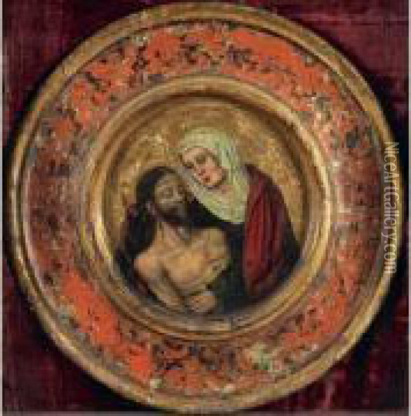 Pieta Oil Painting - Albrecht Bouts