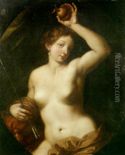 Venus With The Golden Apple Oil Painting - Carlo Cignani
