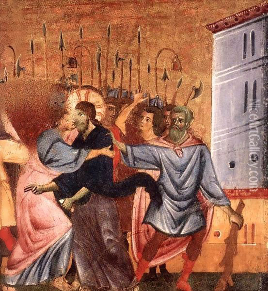 Kiss of Judas Oil Painting - Guido Da Siena