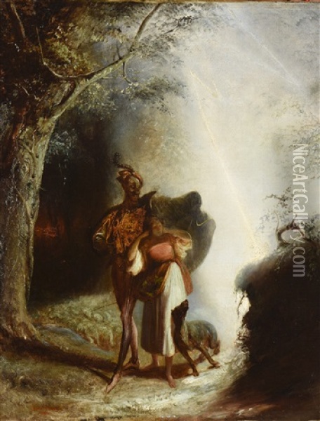 Mephistopheles Oil Painting - Felix Cottrau