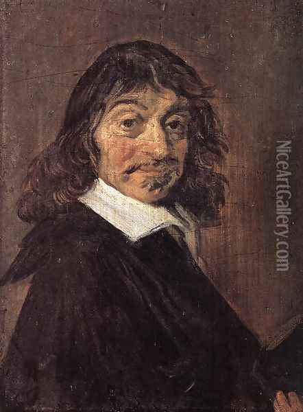 Rene Descartes c. 1649 Oil Painting - Frans Hals