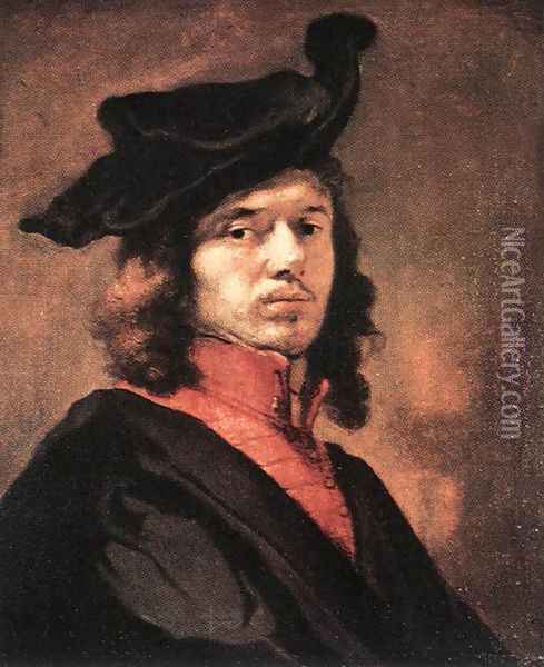 Self-Portrait Oil Painting - Carel Fabritius