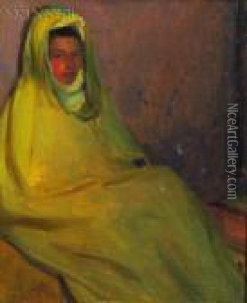 Seated Woman Oil Painting - Robert Henry Logan