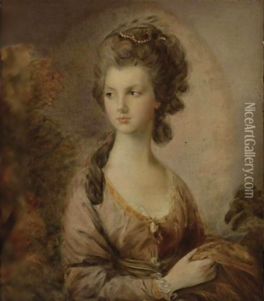 Portrait Of The Hon. Mrs. Thomas Graham Oil Painting - Thomas Gainsborough