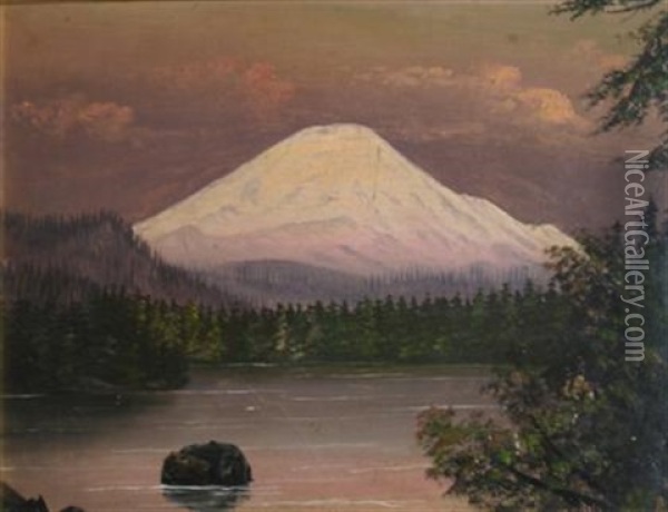 Mountainscape Oil Painting - William Samuel Parrott
