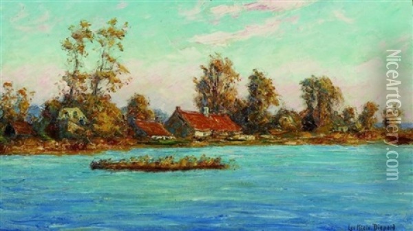 Katen Am Seeufer Oil Painting - Leopold Klein von Diepold