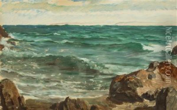 Seaside Oil Painting - Antonin Hudecek