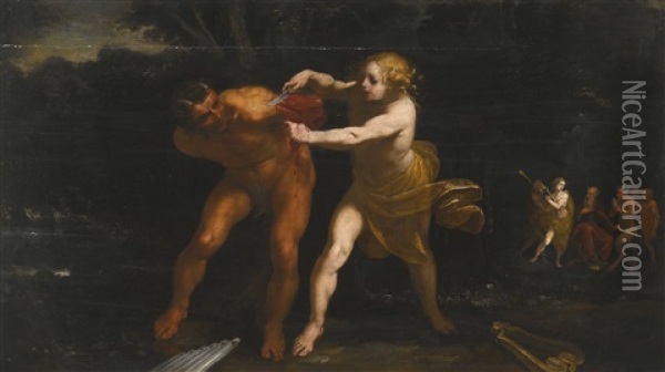 Apollo Flaying Marsyas Oil Painting - Francesco (Cecco Bravo) Montelatici