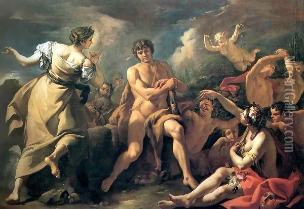 Hercules on the Crossroads Oil Painting - Sebastiano Ricci