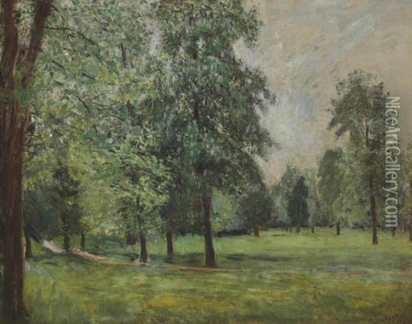 Le Parc A Sevres Oil Painting - Alfred Sisley
