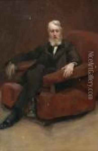 Portrait Presume Du Duc De Sutherland Oil Painting - Paul Albert Besnard