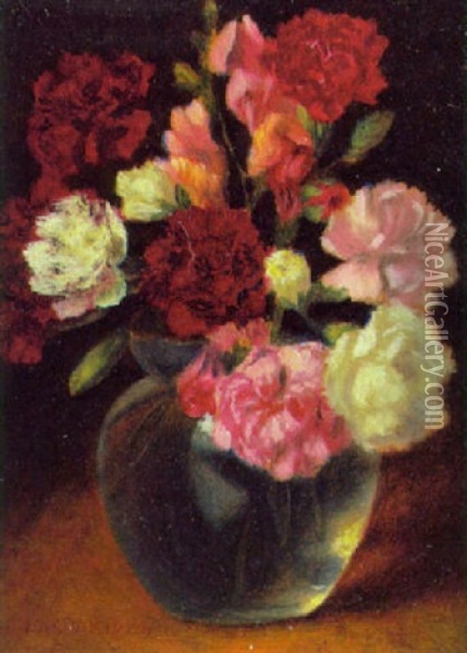 Blumenstilleben Oil Painting - Eduard Kasparides