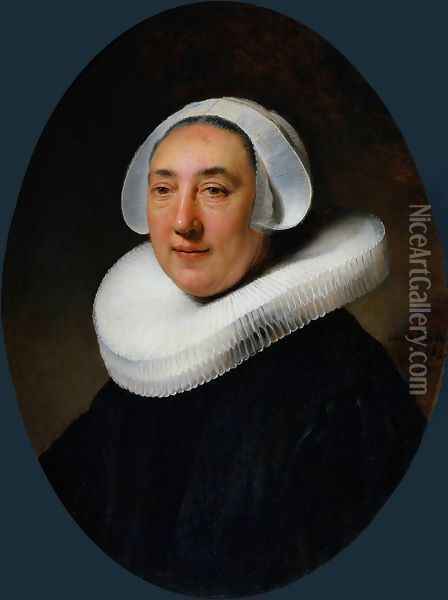 Portrait of Haesje van Cleyburgh Oil Painting - Rembrandt Van Rijn