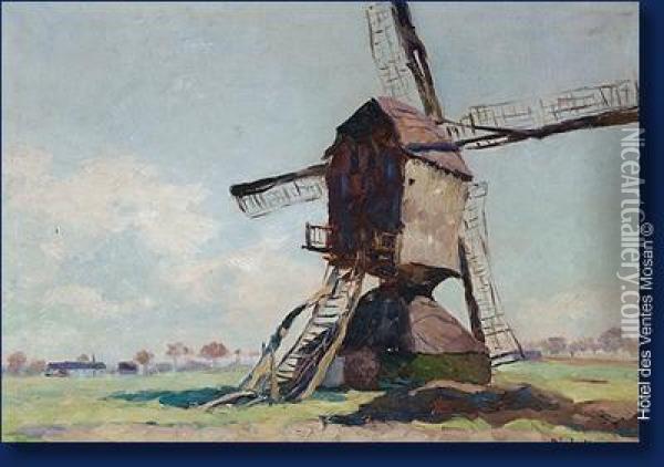Le Moulin Oil Painting - Richard Heintz