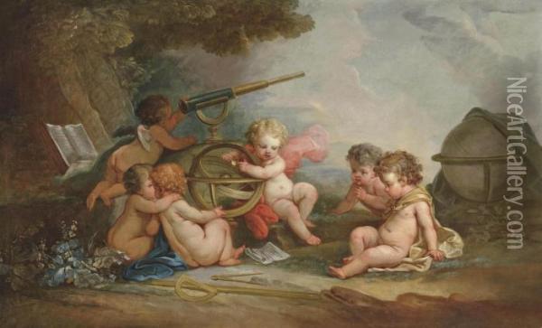 An Allegory Of Astronomy Oil Painting - Francois Boucher