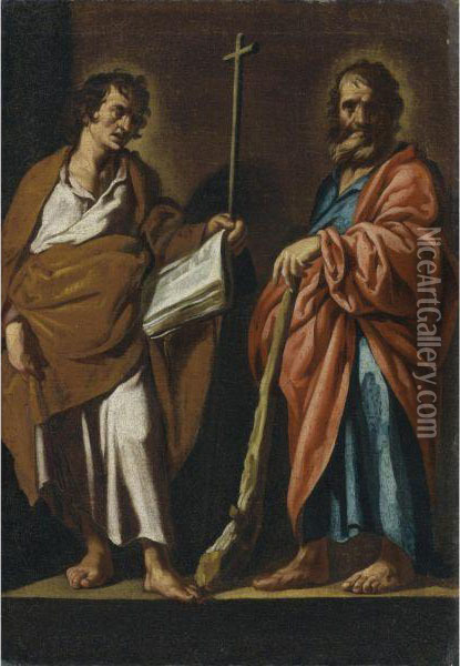 Saints Phillip And James Oil Painting - Antonio Del Castillo Y Saavedra