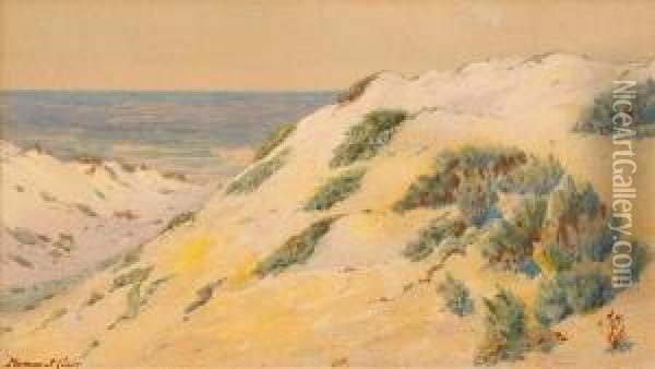 California Sand Dunes Oil Painting - Norman Saint-Clair