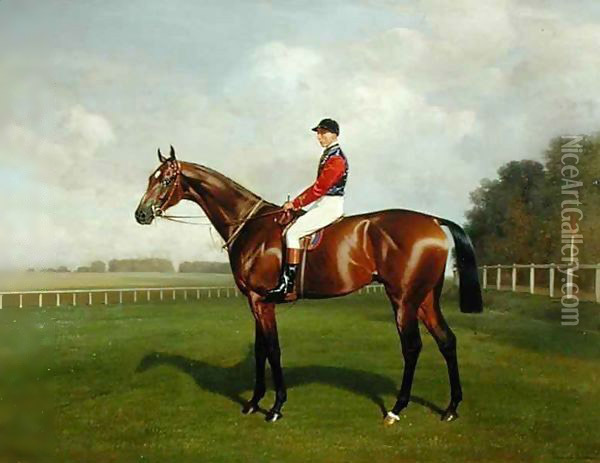 'Diamond Jubilee', Winner of the 1900 Derby Oil Painting - Emil Adam