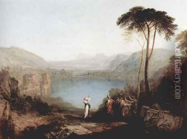 Avernus lake, Aeneas and the Cumaei Sibylle Oil Painting - Joseph Mallord William Turner