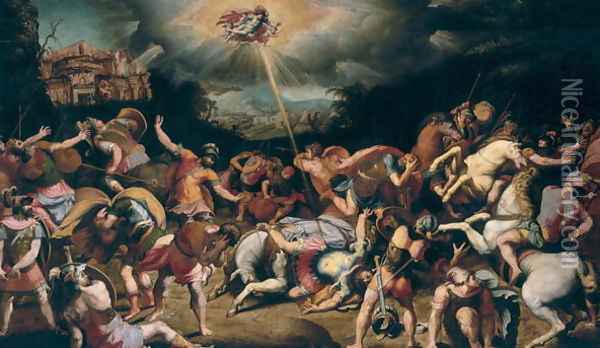 The Conversion of St. Paul Oil Painting - Francesco de' Rossi