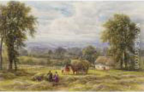 The Hay Wagon Oil Painting - Edmund George Warren