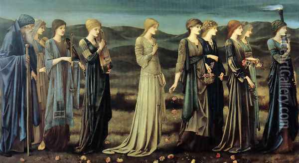 The Wedding of Psyche Oil Painting - Sir Edward Coley Burne-Jones