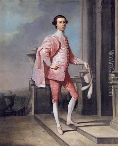 Portrait Of James Brydges, 3rd Duke Of Chandos And Marquess Of Carnarvon Oil Painting - Arthur Devis
