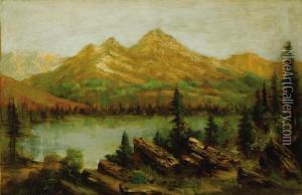 California Mountains Oil Painting - Charles Henry Harmon