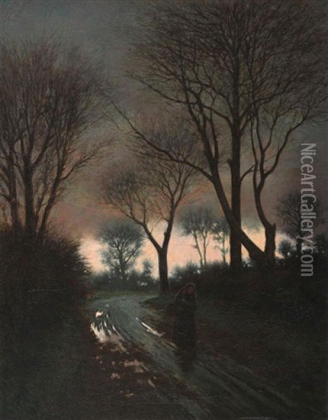 Between Autumn & Spring Oil Painting - Joseph Malachy Kavanagh