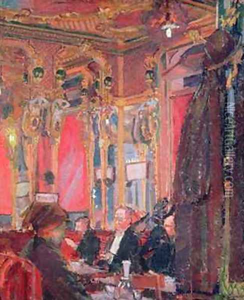 The Cafe Royal Oil Painting - Harold Gilman