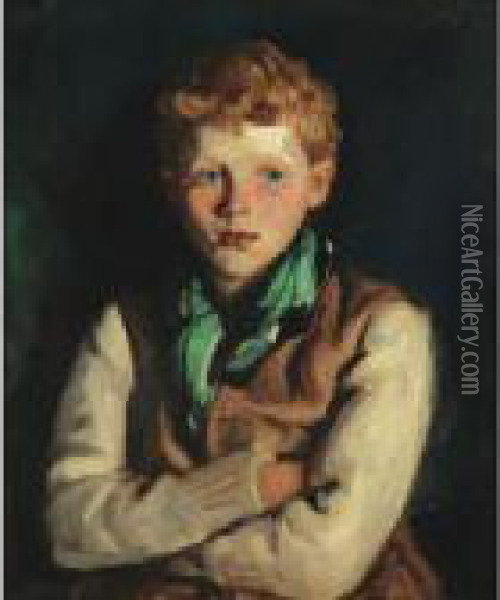 Hughie The Poet Oil Painting - Robert Henri