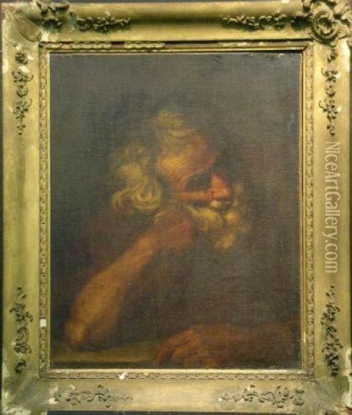 Bearded Man Oil Painting - Sir Anthony Van Dyck