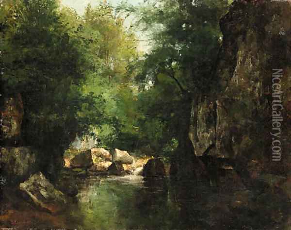 Landscape 2 Oil Painting - Gustave Courbet