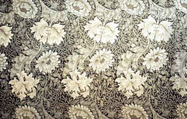 Chrysanthemum Oil Painting - William Morris